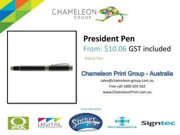 Promotional Pens Australia - Chameleon Print Group