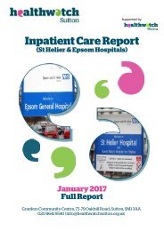 Inpatient Care Report Full Version - January 2017