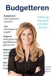 Tijdschrift budgetteren Sam Mia Mateuzs