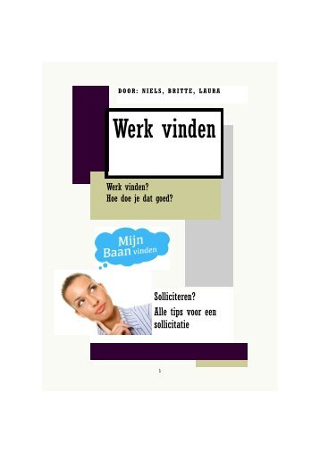 tijdschrift werk vinden Niels Britte Laura