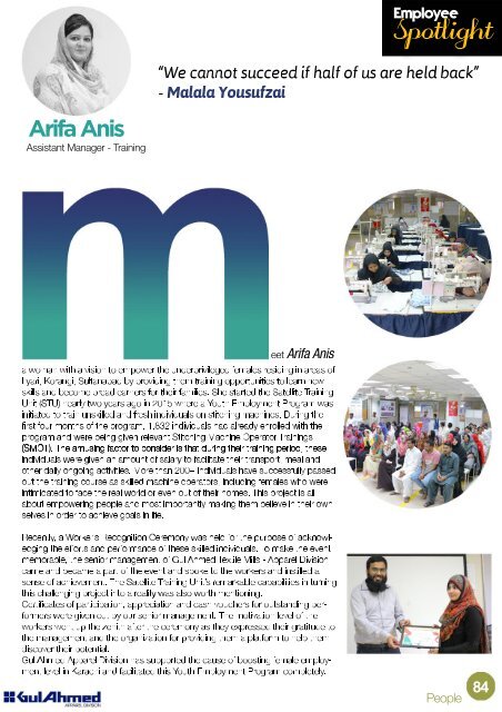 Corporate Newsletter 2017 - Gul Ahmed Apparel Division