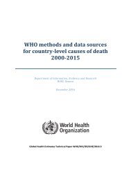 WHO methods and data sources for country-level causes of death 2000-2015