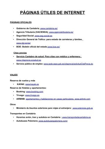 Enlaces útiles