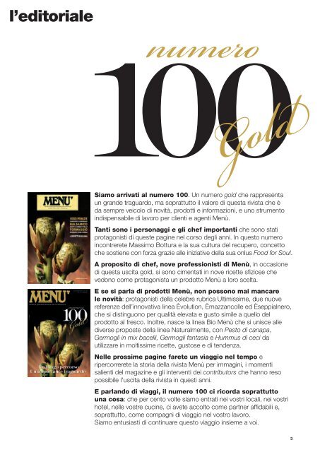 MENU n.100 - Gennaio/Marzo 2017