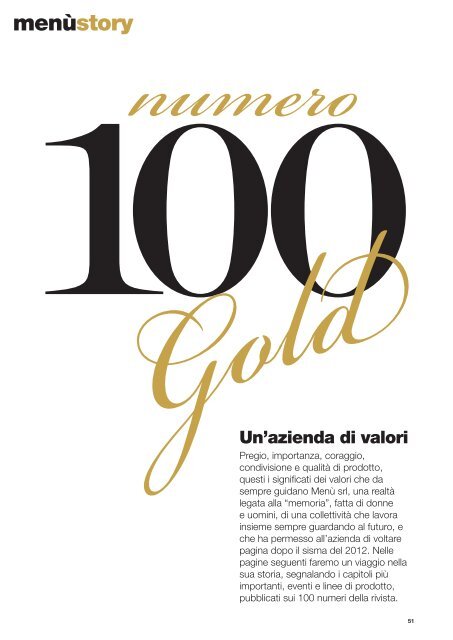 MENU n.100 - Gennaio/Marzo 2017