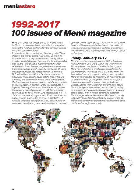 MENU n.100 - Gennaio/Marzo 2017