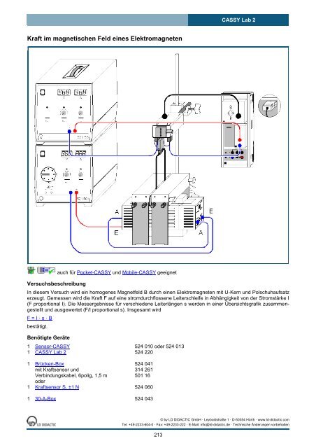 CASSY Lab 2 - Institut für Experimentelle Kernphysik