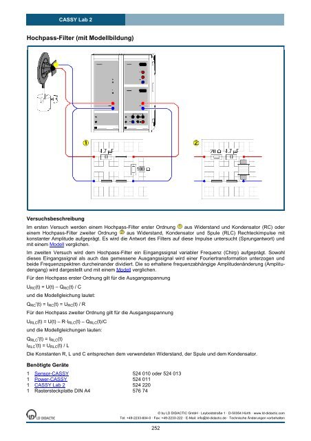 CASSY Lab 2 - Institut für Experimentelle Kernphysik