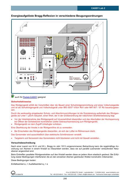 CASSY Lab 2 - Institut für Experimentelle Kernphysik