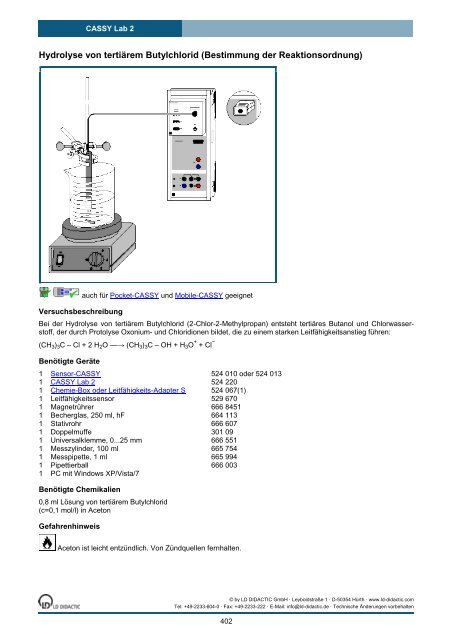 CASSY Lab 2 - Institut für Experimentelle Kernphysik