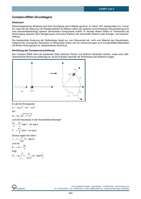 CASSY Lab 2 - Institut für Experimentelle Kernphysik