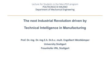 Technical Intelligence in Manufacturing