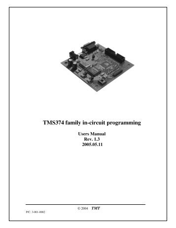 Xprog TMS374 Manual