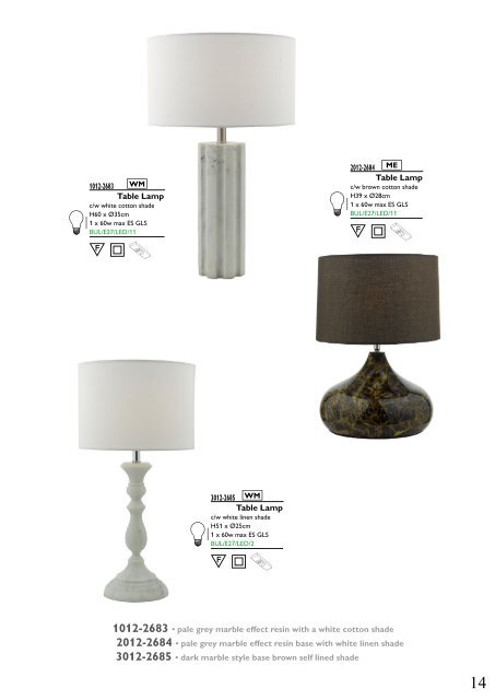 Washington Lighting - Table and Floor Lamps