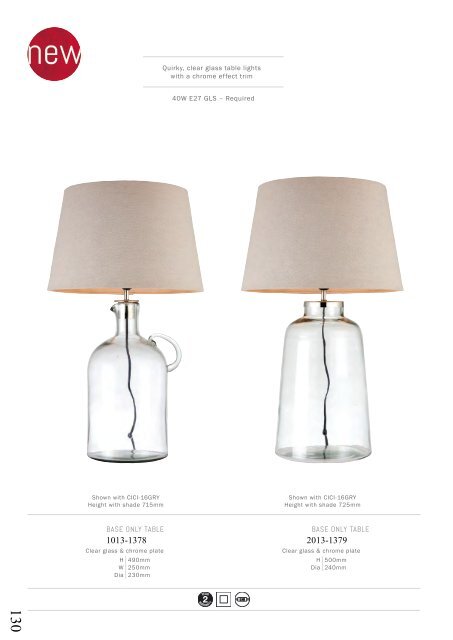 Washington Lighting - Table and Floor Lamps