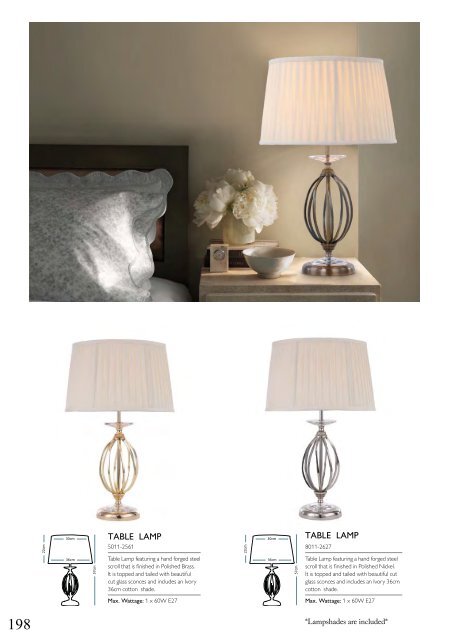 Washington Lighting - Table and Floor Lamps