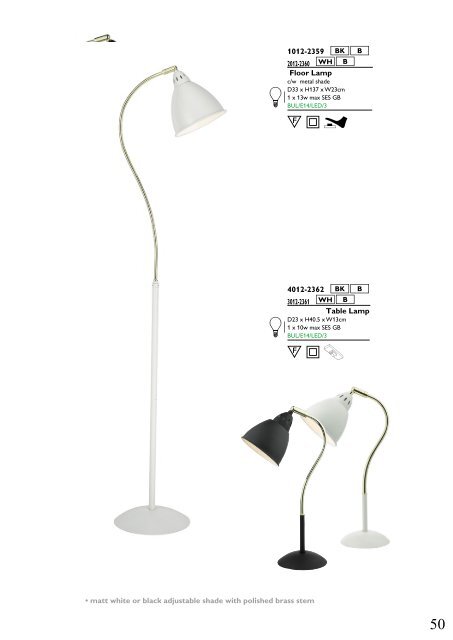 Washington Lighting - Table and Floor Lamps