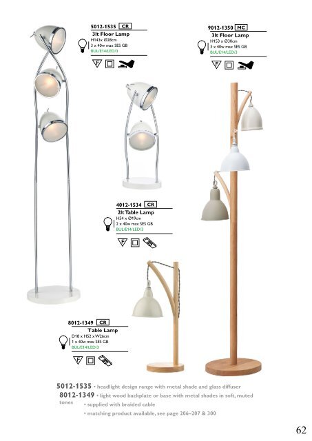 Washington Lighting - Table and Floor Lamps