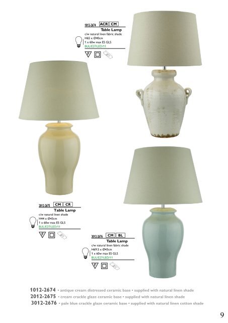 Washington Lighting - Table and Floor Lamps