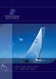 INtERNAtiONAl YAcht FORUM - Pantaenius