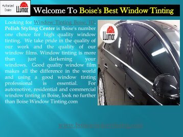 Home Window Tinting Boise|Boise’s Best Window Tinting 