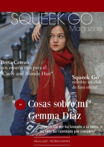 "10 Cosas sobre mi" - Gemma Díaz #SGMagazine1