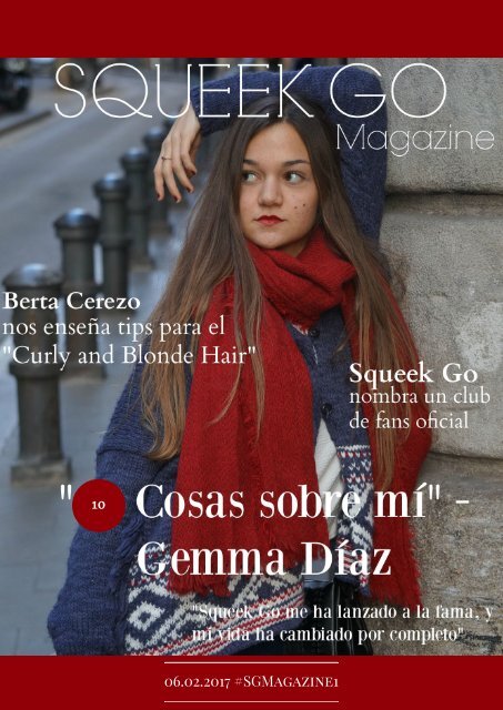 "10 Cosas sobre mi" - Gemma Díaz #SGMagazine1