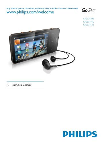 Philips GoGEAR Mini tablette sous Androidâ¢ - Mode dâemploi - POL