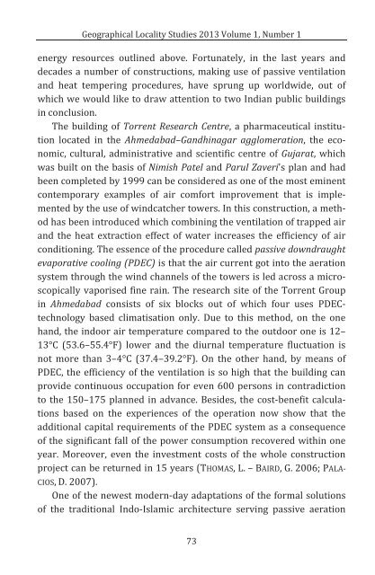 Nándor Zagyi: Traditional Energy – Free Solutions for Ventilation and Air-Cooling in Arid Tropical Areas of Asia