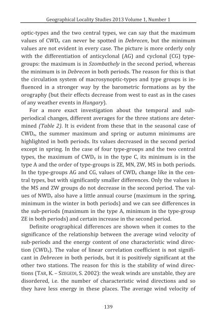 Károly Tar: Energetic Parameters of the Wind Directions