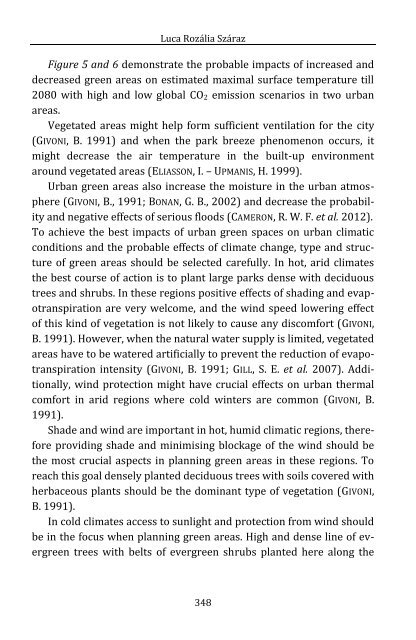 Luca Rozália Száraz: The Impact of Urban Green Spaces on Climate and Air Quality in Cities