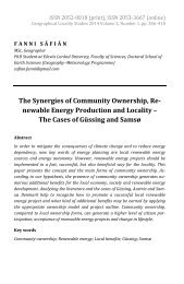 Fanni Sáfián: The Synergies of Community Ownership, Renewable Energy Production and Locality – The Cases of Güssing and Samsø