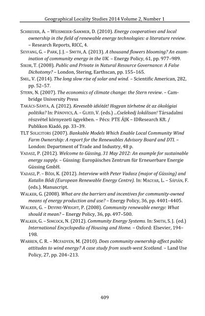 Fanni Sáfián: The Synergies of Community Ownership, Renewable Energy Production and Locality – The Cases of Güssing and Samsø