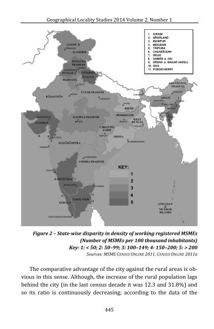 Katalin Kiss & Nándor Zagyi: Principal Characteristics of the Indian Micro, Small and Me­dium Enterprises (MSME) Sector and its Importance in Rural Development