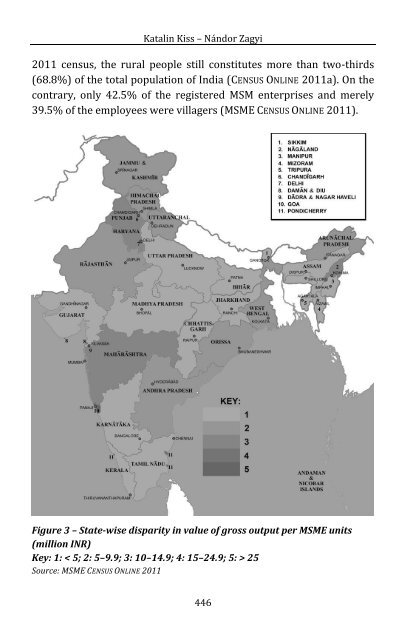 Katalin Kiss & Nándor Zagyi: Principal Characteristics of the Indian Micro, Small and Me­dium Enterprises (MSME) Sector and its Importance in Rural Development