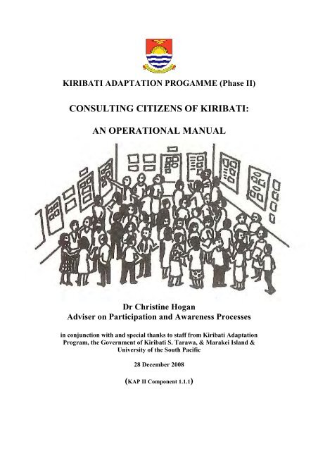 Consulting citizens of Kiribati: an operational manual