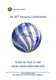 De 35 e Panama-conferentie Goed en fout in het reken-wiskundeonderwijs