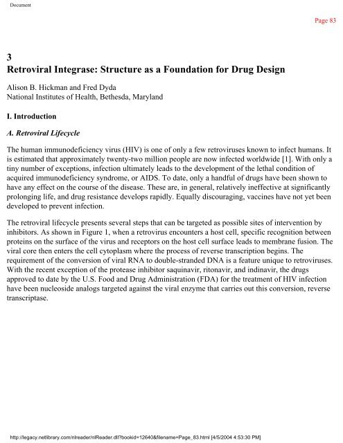 netLibrary - eBook Summary Structure-based Drug Design by ...