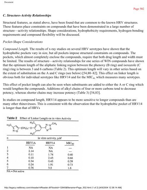 netLibrary - eBook Summary Structure-based Drug Design by ...