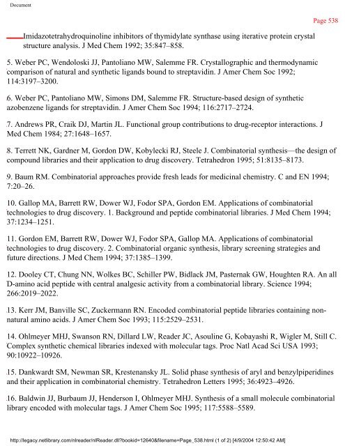 netLibrary - eBook Summary Structure-based Drug Design by ...