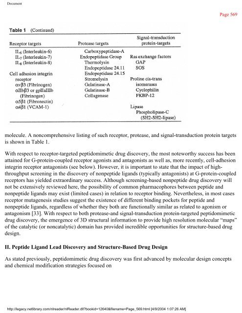 netLibrary - eBook Summary Structure-based Drug Design by ...