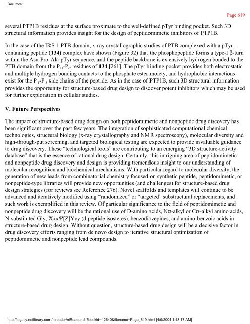 netLibrary - eBook Summary Structure-based Drug Design by ...