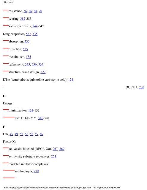 netLibrary - eBook Summary Structure-based Drug Design by ...