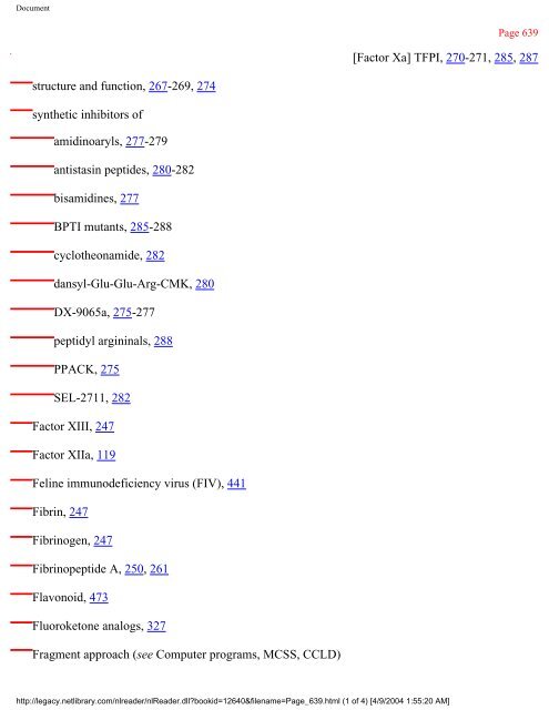 netLibrary - eBook Summary Structure-based Drug Design by ...