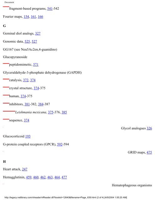 netLibrary - eBook Summary Structure-based Drug Design by ...