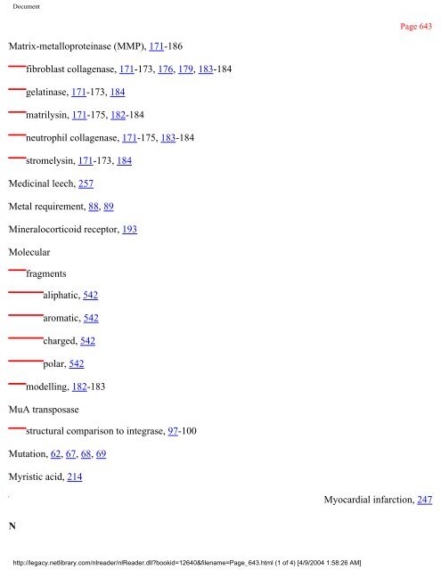 netLibrary - eBook Summary Structure-based Drug Design by ...