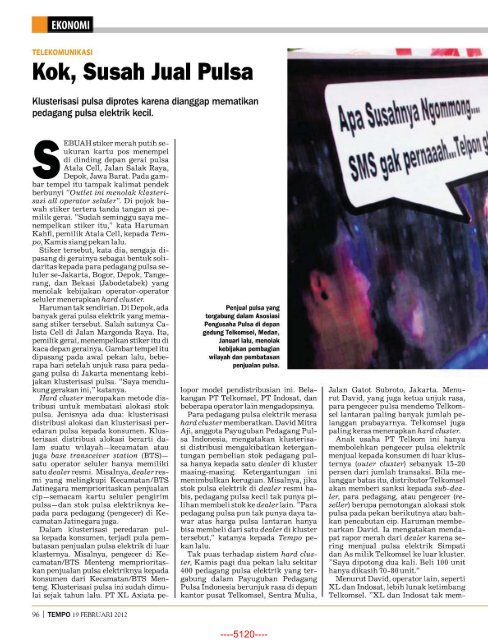 Majalah Tempo Edisi 13 Februari 2012