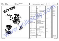 VW Beetle Parts List 2001-2005 - Volks City