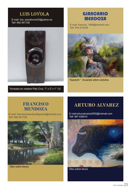 Revista Arte y Artistas Edicion febrero 2017