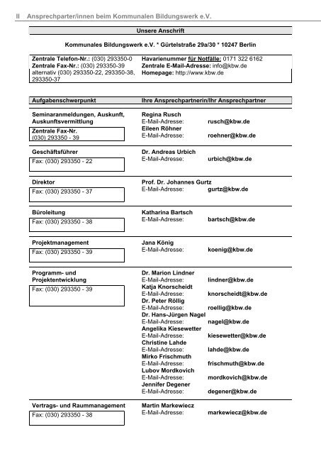 Mit der Deutschen Bahn zu den KBW-Seminaren - Tipp der Woche